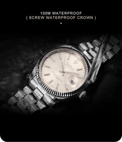 Cadisen C8214 DateJust Watch AR Sapphire MIYOTA 8215 10Bar C3 Lume 40MM