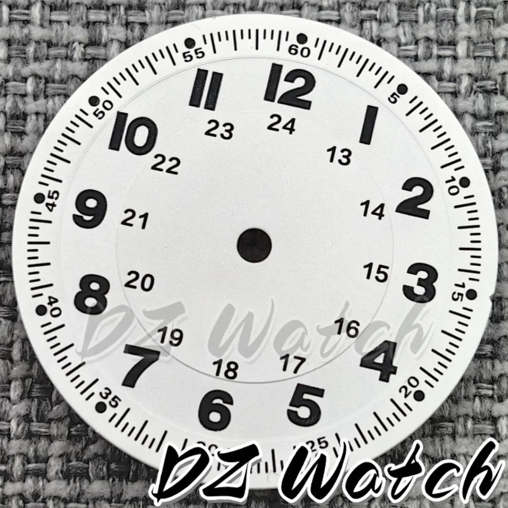 NH35 New 29mm Black/White/Green/Blue Pilot Style Watch Dial Face Set Arabic Numerals Fit NH36 ETA2824 PT5000 Automatic Movement