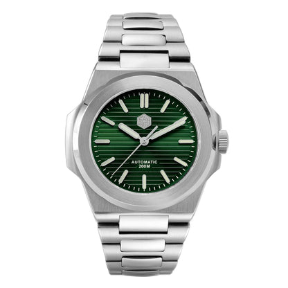 San Martin SN0076 42mm PT5000 Sw200 Automatic Dress Watch 20bar AR Sapphire BGW9 Lume