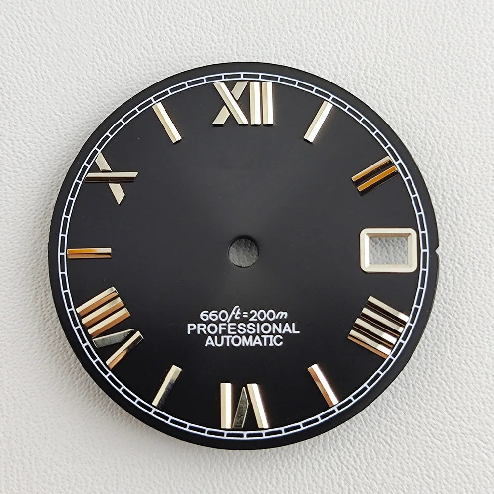 28.5mm NH35 dial Roman dial S Dial Modified Dial for NH35/NH36 Automatic Movement Watch accessories