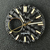 NH38 Watch Dial  man watch Custom logo dial green luminous suitable for NH38 movement watch accessories