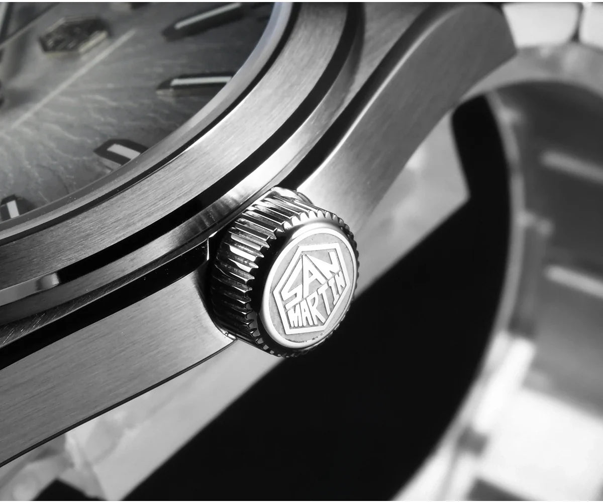 San Martin 36/39/42mm SN0144 JianZhan Dial Gada Watch Miyota 9015 Original Design Men Luxury Dress Automatic Mechanical Watches