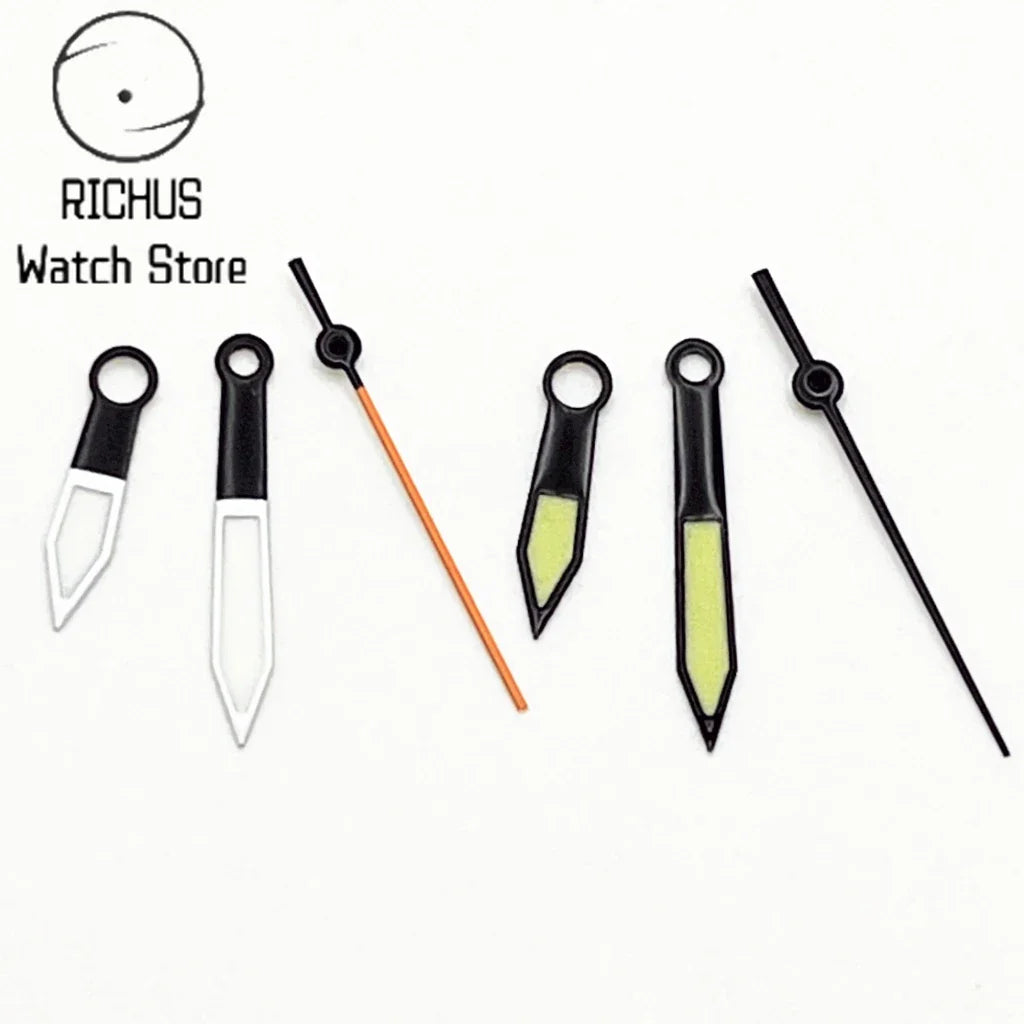 NH35 Watch Hands Black/White Watch Hands Fit NH35 NH36 PT5000 ETA2836 2824 Miyota8215 8205 DG2813 Movement Watch Accessories