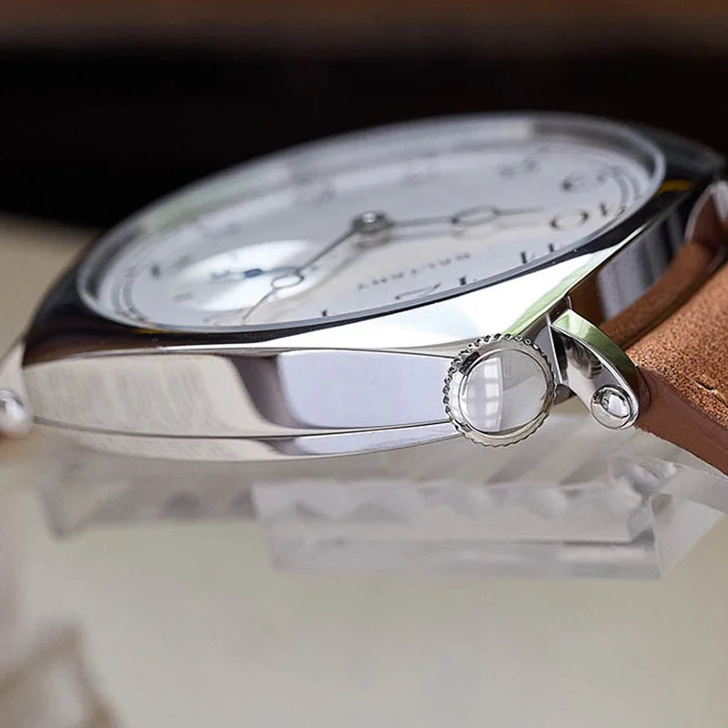 Baltany Quartz 1921 Watches Man S4072 Affordable Reminiscent Wristwatches Sapphire Crystal Sapphire Crystal Square Dress Watch