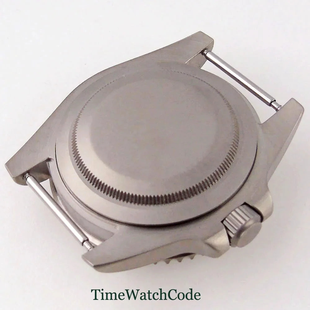Titanium Watch Case 40mm Sub Diver  200m Waterproof Fit for NH35 NH36 ETA2824 PT5000 Antiallergry Sapphire Crystal Screw-in Crown