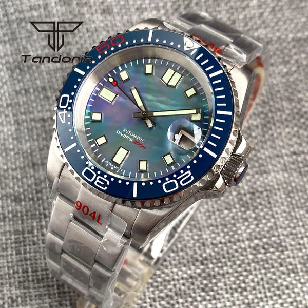 Tandorio Yacht Submariner TD265 40mm 200m NH35A Dive Watch MOP SapphireGlass Back Yacht Submariner