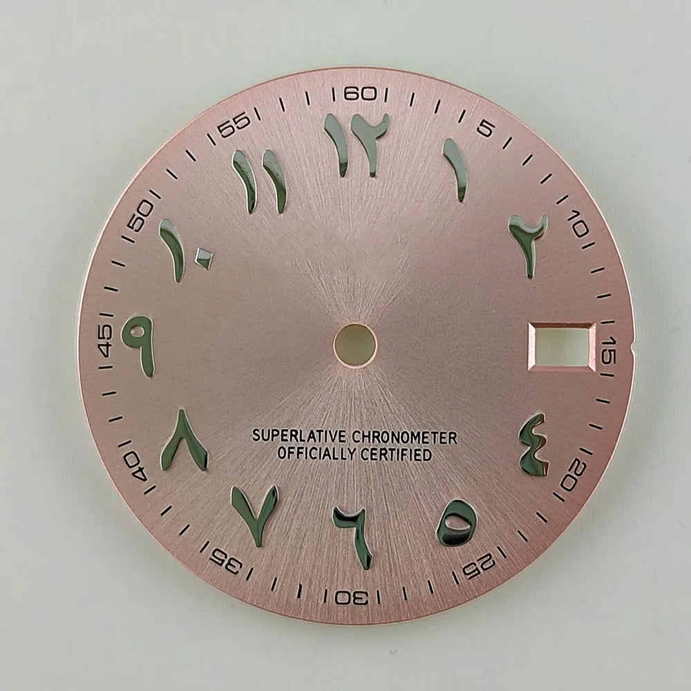 28.5mm watch dial Arabic NH35 dial S dial suitable for NH35 NH36 movement watch accessories repair tool