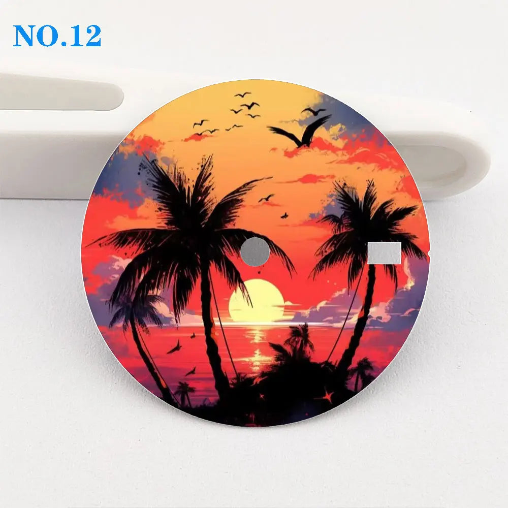Watch dial 28.5mm dial NH35 dial creative color-printed series dial is suitable for NH35/36 movement watch accessories