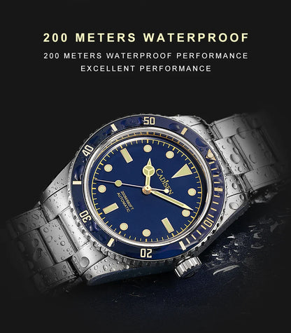 CADISEN C8206 BB58 Mod 38mm Diver NH35 Mechanical Sapphire 20 Bar Sapphire