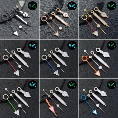 GMT Hands Blue Green/Green Luminous NH34 GMT Watch Hands for NH34 Automatic Movement watch accessories Watch Part For Wristwatch