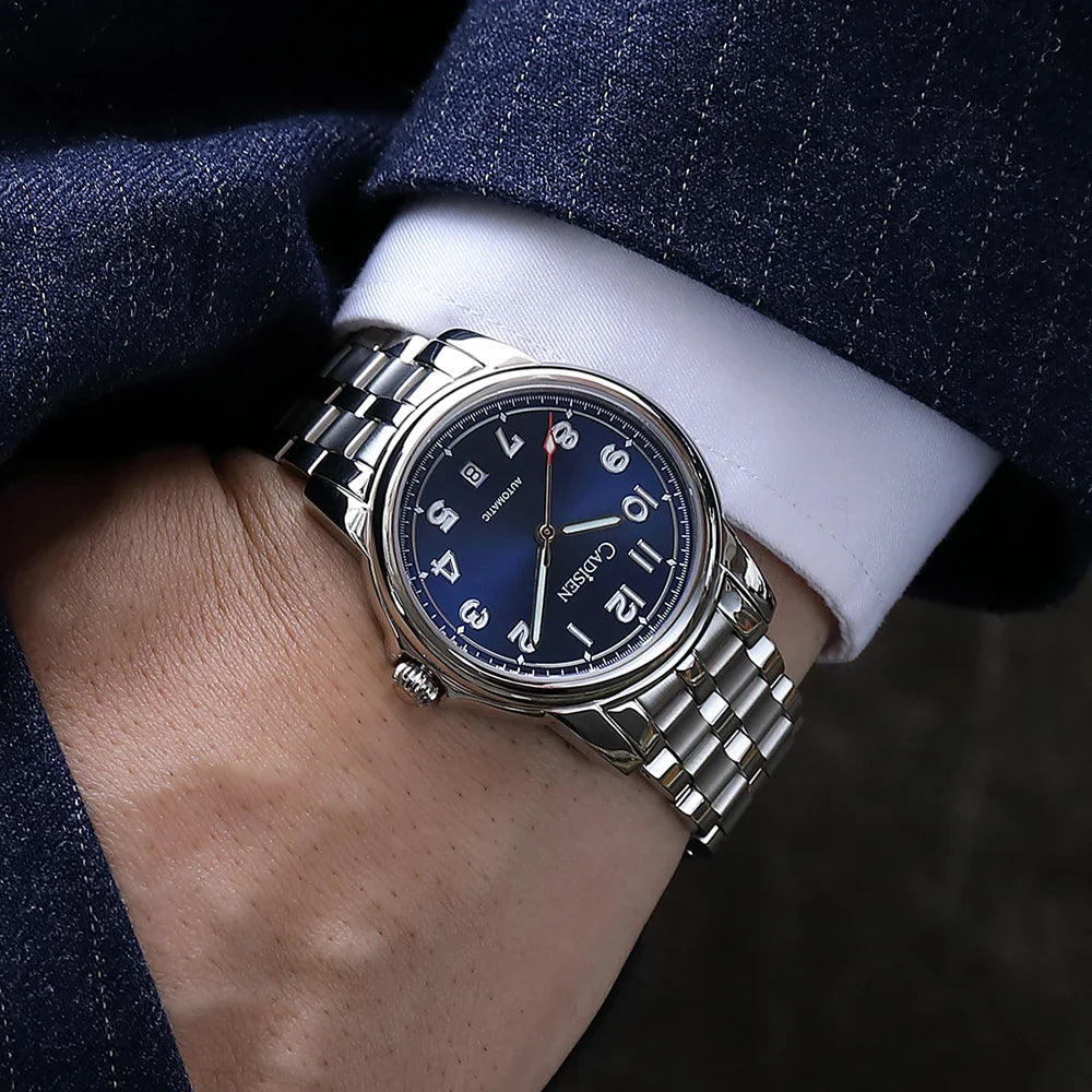 CADISEN C8235 Dress Watch 39MM MIYOTA 8215 Sapphire 5bar Luminous