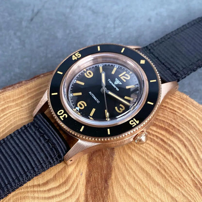 Tandorio 50 fathoms CUSN8 Bronze Diver TD234 40mm NH35 PT5000 Domed Sapphire 20ATM
