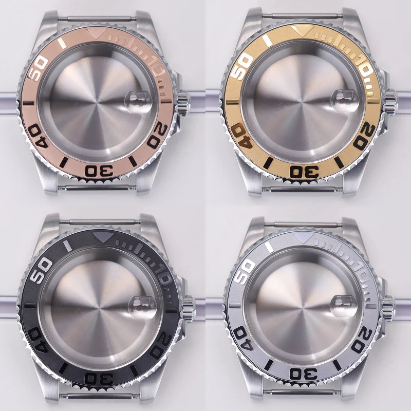 200M Diving Watch Case 40mm For Yacht-Master Seiko NH35 NH36 NH38/34 Miyota 8215 ETA2824 Movement Sapphire Glass 120clicks Bezel