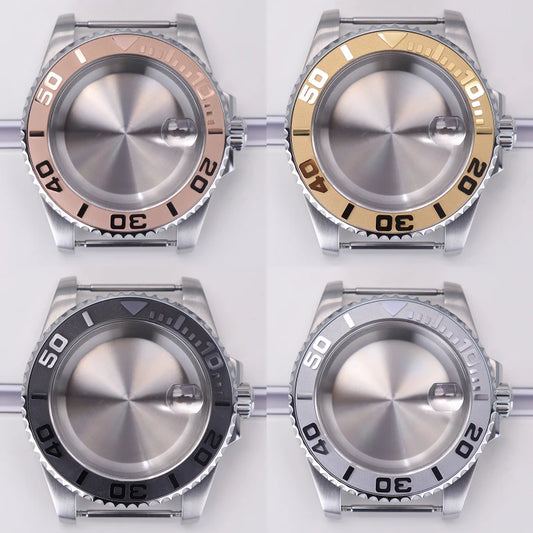 200M Diving Watch Case 40mm For Yacht-Master Seiko NH35 NH36 NH38/34 Miyota 8215 ETA2824 Movement Sapphire Glass 120clicks Bezel