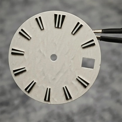 28.5mm NH35 Watch Dial Vertical Wave Stripe Pattern Watch Faces BGW9/C3 Luminous Surface Accessories for NH35/NH36/4R/6R Movement