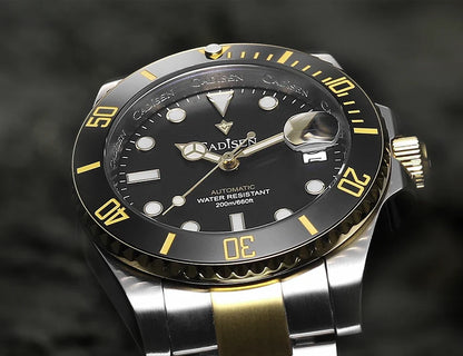 CADISEN C8216 Submariner Diver NH35A Movement AR Sapphire BGW9 Lume 40MM 20Bar