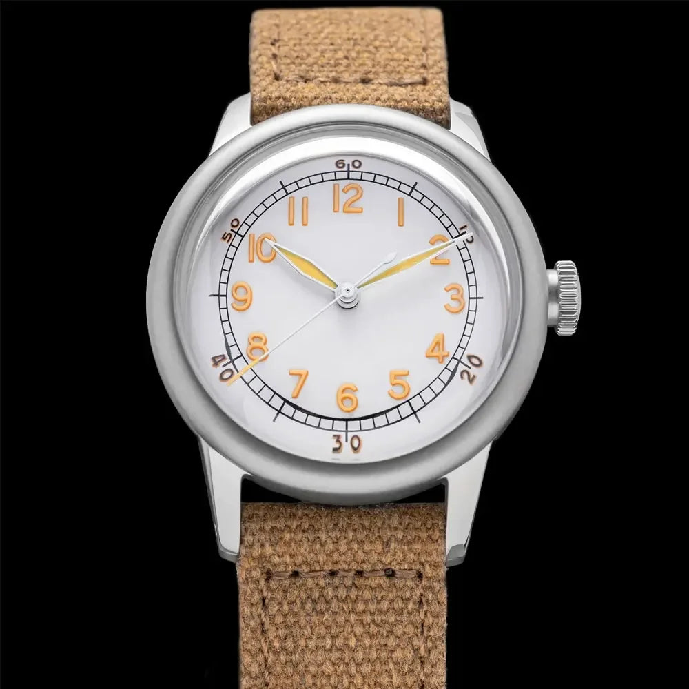 THORN SHY040 A11 Titanium Pilot Watch Military Retro NH35 AR Sapphire Luminous bullet in the back