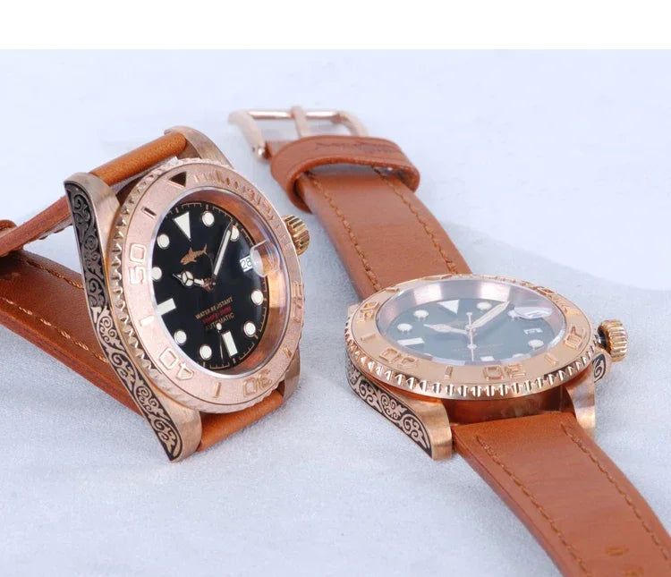 HEIMDALLR Bronze Diver Watch HMCR21 NH36 Automatic Sapphire BGW-9 Lume 44MM Yachmaster 30Bar