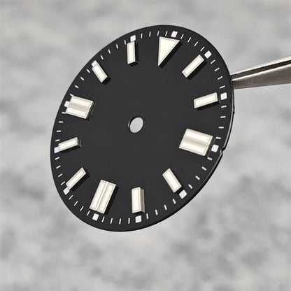 28.5mm Watch Dial Colorful Enameled Surface with Green Luminous Watch Faces for NH35/ ETA2836/ 8215 Mechanical Movement