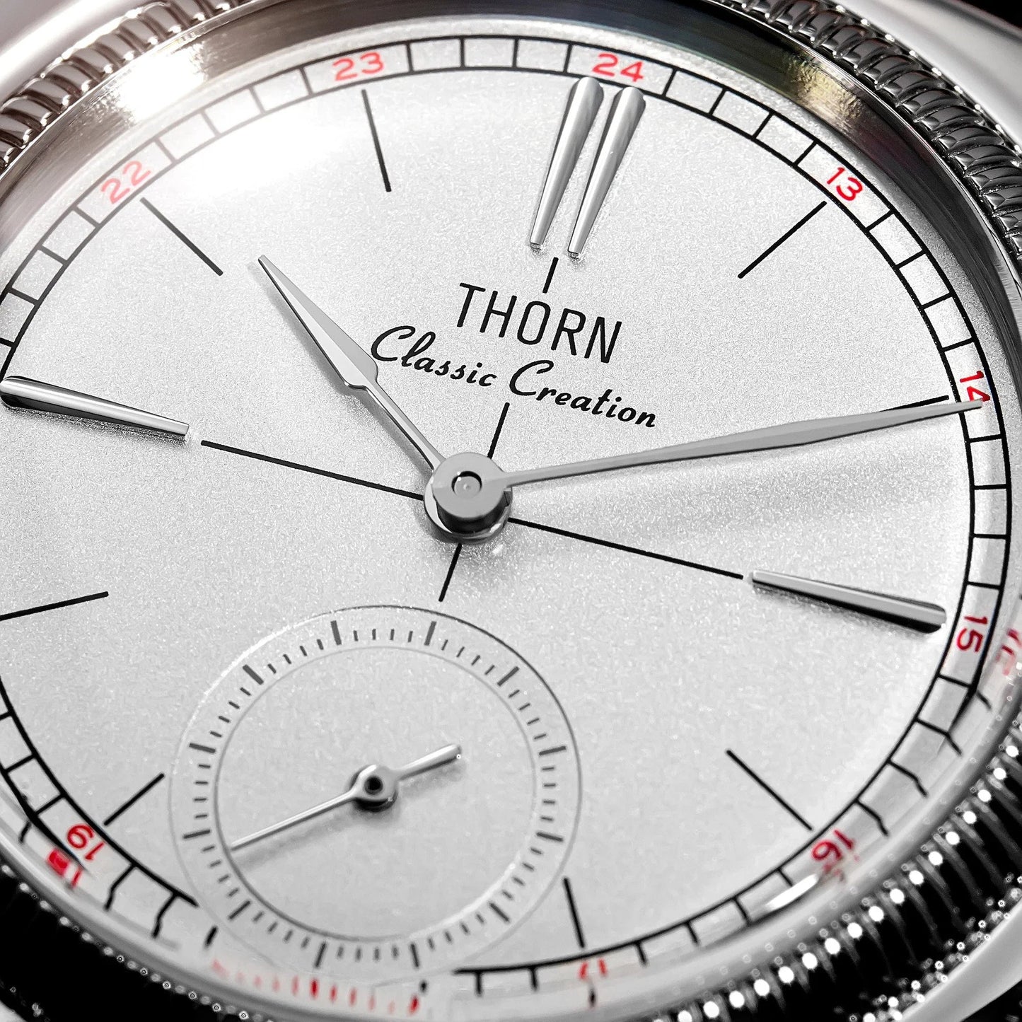 THORN T017 Square pillow-shaped 36mm Pilot couple wristwatch VD78 quartz Double Domed Sapphire 10Bar