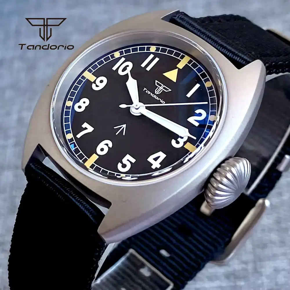 Tandorio Titanium Pilot Identity Crisis TD102T NH35 Automatic Domed AR Sapphire 36mm