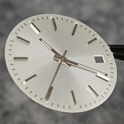 29mm Log Dial 8215 Watch Dial + Watch Hands Set Green Luminous Watch Faces Modified Accessories for 8215 / 8200 / 2813 Movement