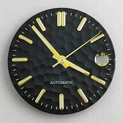 New 28.5mm NH35/NH36 dial watch dial S dial green luminous suitable for NH35/NH36 movements watch accessories repair to