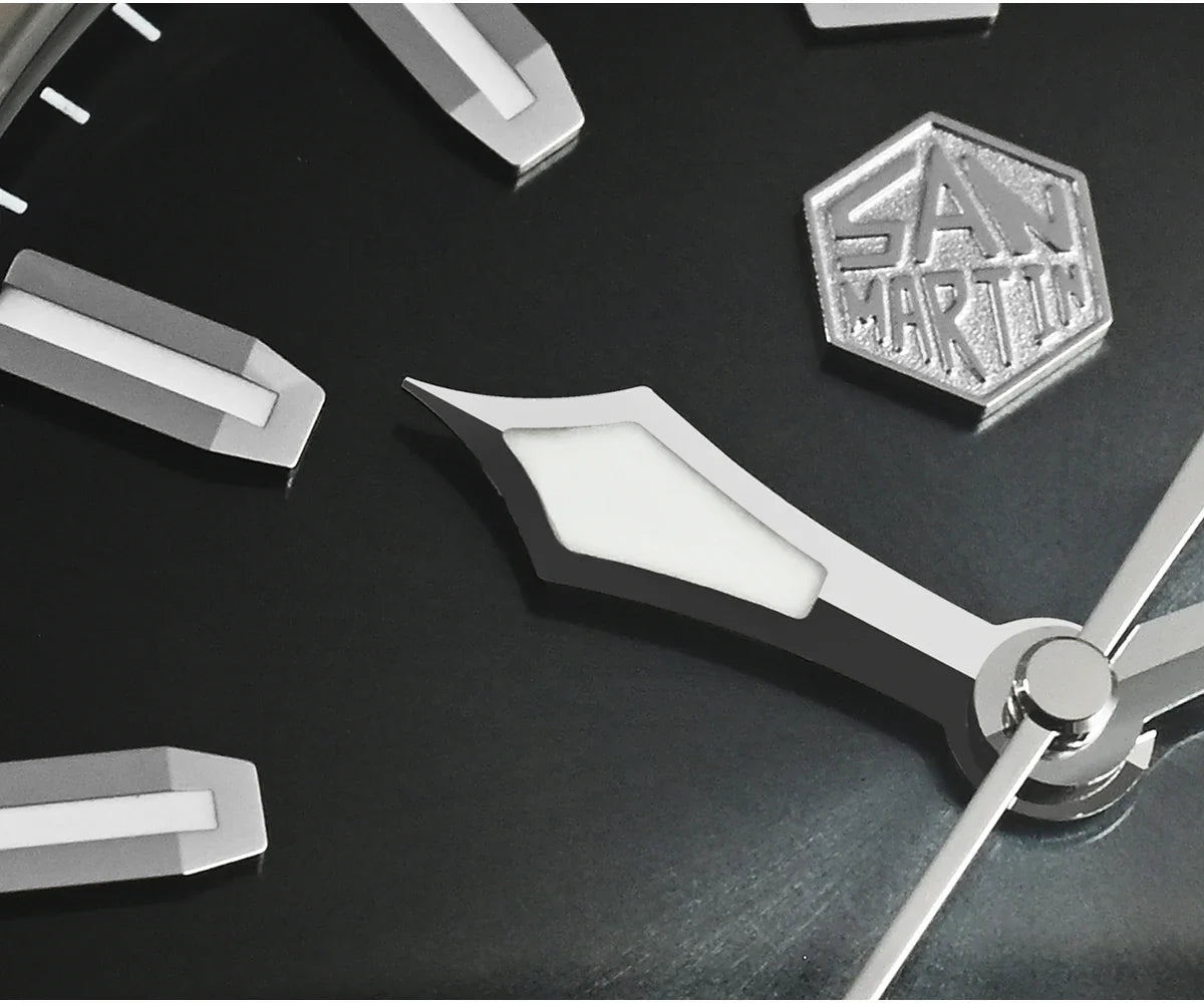 San Martin Diver SN0055G 42mm PT5000 SW200 Automatic Watch AR Sapphire 20Bar BGW-9 Lume