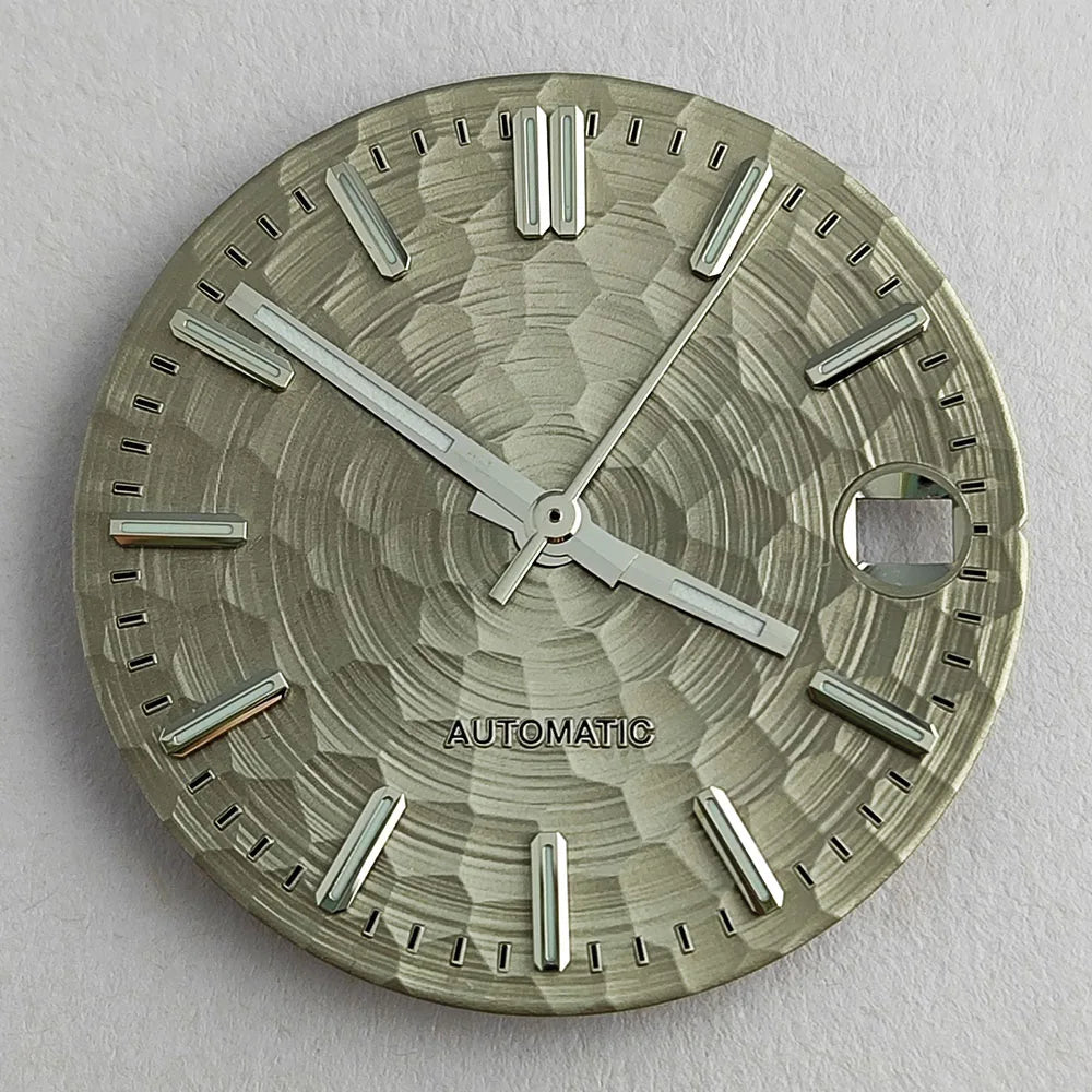 New 28.5mm NH35/NH36 dial watch dial S dial green luminous suitable for NH35/NH36 movements watch accessories repair to