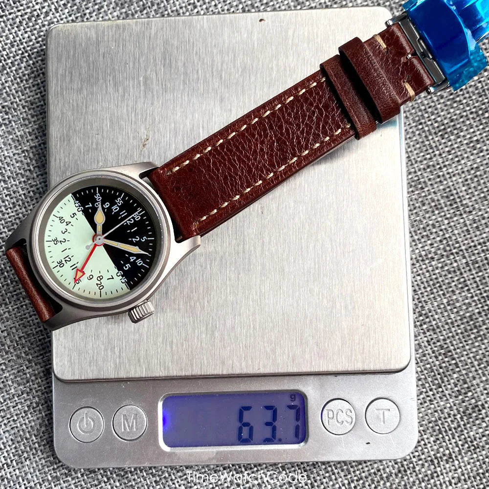 Tandorio TD171 Ti-2 Titanium GMT Field Watch NH34A  36mm 20bar Sapphire