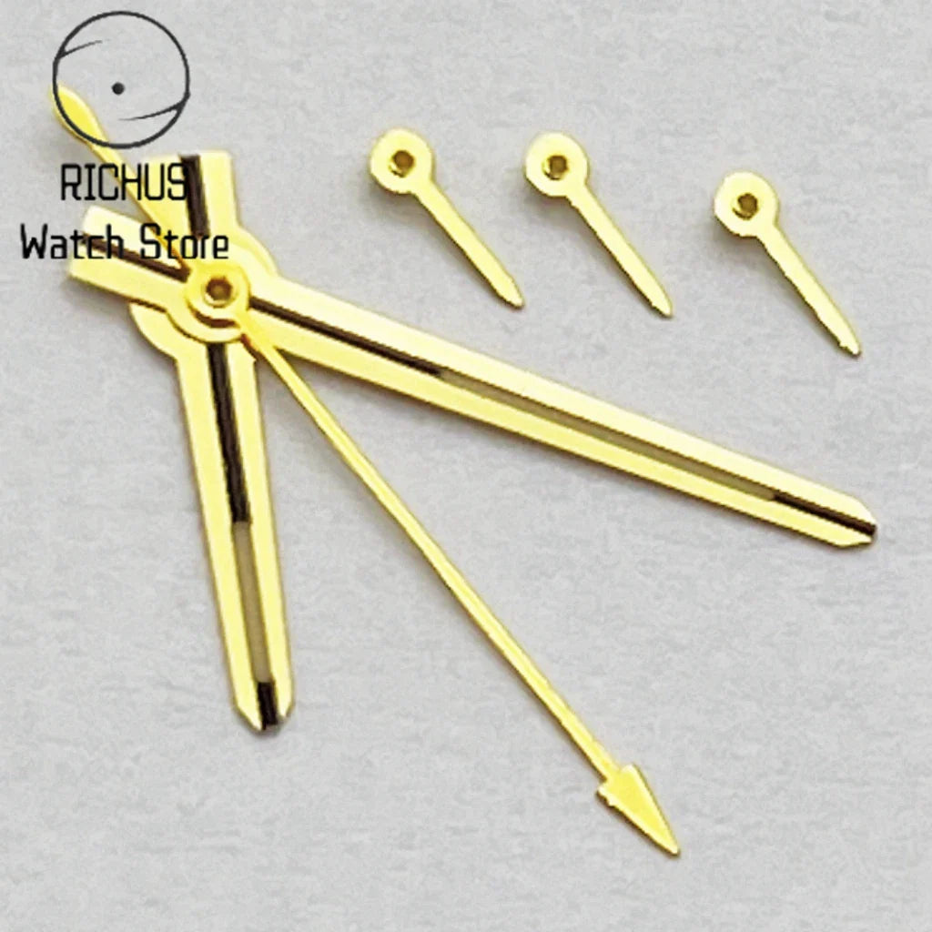 VK63 Watch Hands Silver/Gold/RoseGold Blue Luminous Fit VK63 Quartz 6-Hands Movement Watch Accessories