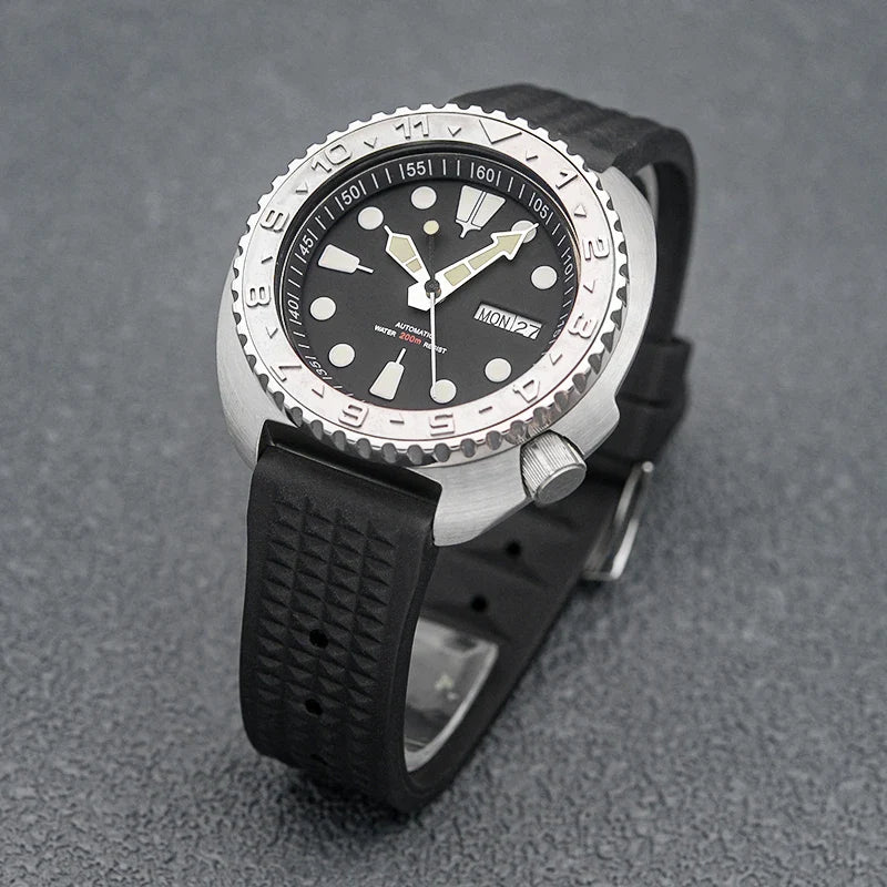 Sterile Turtle Diver SKX 6105 6309 Abalone 20Bar 44MM NH36A Automatic Sapphire