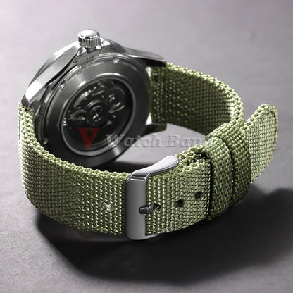 18/20/22/24mm Nylon Watch Band for Seiko Army Military Canvas Woven Nylon Strap Quick Release Wristband Men's Sport Watch Bands