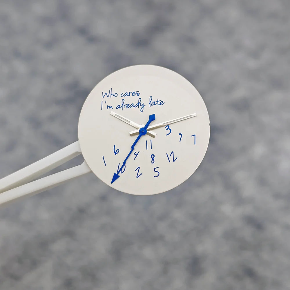 28.5mm Dial+hands Nh35 Nh36 Dial Suitable "Who Cares, I'm Already Late" Dial For NH36/35 Movement Watch Accessories