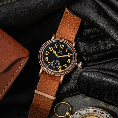 THORN T013 36mm Vintage Pilot Watch ST1700 Manual winding Sub Second Swiss luminous Sapphire