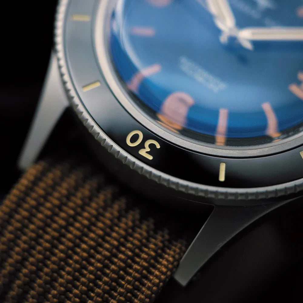 DAGGER-AXE 50 Fathoms Watch NH35 Movt  K9 Mineral Crystal TR900 C3 Luminous 20bar diver 40MM