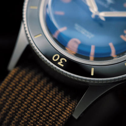 DAGGER-AXE 50 Fathoms Watch NH35 Movt  K9 Mineral Crystal TR900 C3 Luminous 20bar diver 40MM