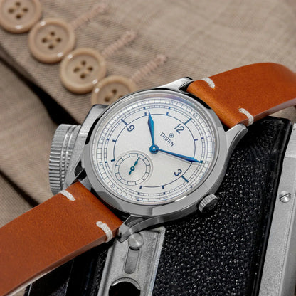 THORN Too1  quartz Sub Second Watch 37mm Case 3ATM AR Sapphire Pilot