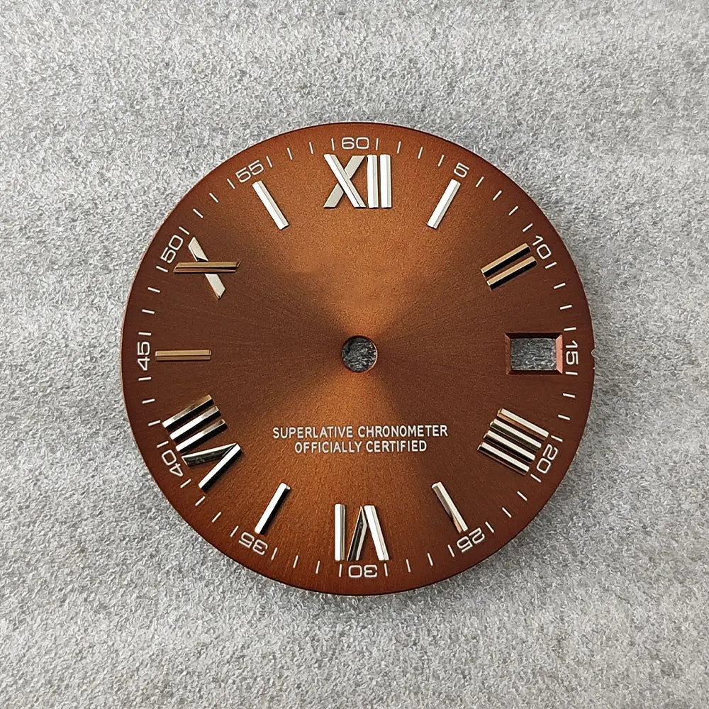 28.5mm NH35 dial Roman dial S Dial Modified Dial for NH35/NH36 Automatic Movement Watch accessories
