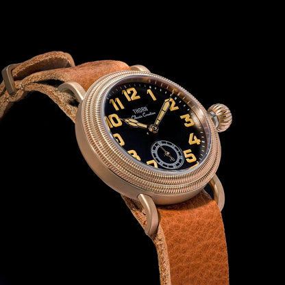 THORN T013 36mm Vintage Pilot Watch ST1700 Manual winding Sub Second Swiss luminous Sapphire