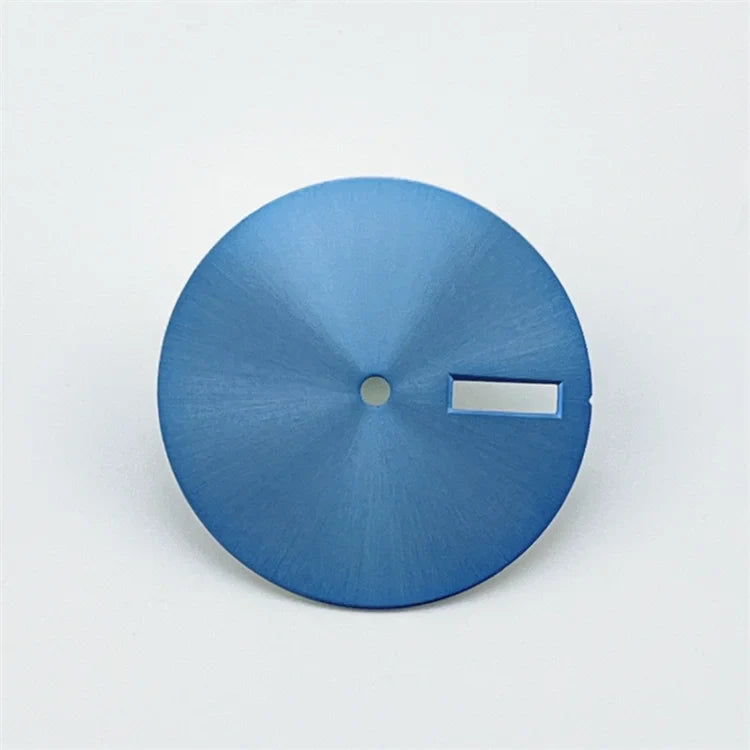 28.5mm NH35 Dial Sky Blue Surface DIY Watch Faces Mechanical Watch Modification Accessories for NH35/ NH36 Movement