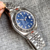 39MM Diver Tandorio TD229S NH35 Automatic Wristwatch Blue Sterile Dial Date Sapphire 10Bar 24H Fixed Bezel