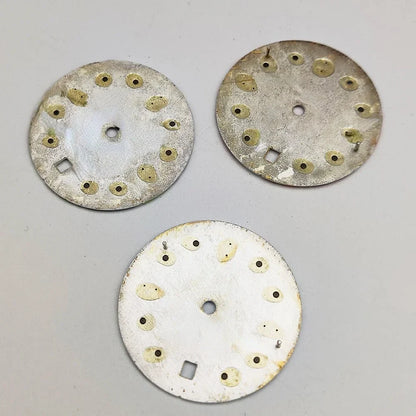 28.5mm Watch Dial Blue Luminous Watch Faces Camouflage Dial with Calendar Window Watch Accessories for 2813/8512/8200 Movement