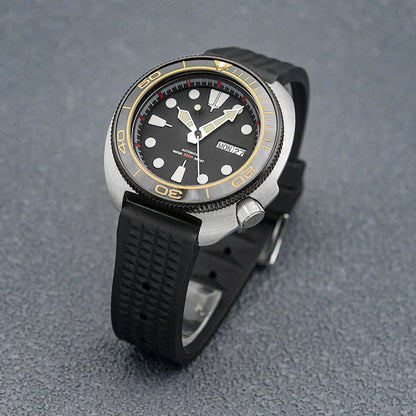 Golden Sterile Turtle SKX6105  Abalone NH36A Sapphire 20Bar Ceramic Bezel 44mm