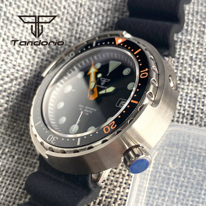Tandorio 46.5mm Tuna Automatic Dive watch NH35A Sapphire20Bar TD245 Ceramic