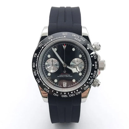 Sterile Chronograph Watch Customizable VK64 Quartz 40mm Panda Sapphire 39MM 5BAR