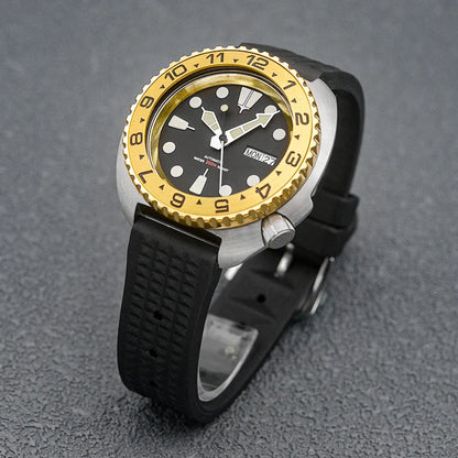 Golden Sterile Turtle SKX6105  Abalone NH36A Sapphire 20Bar Ceramic Bezel 44mm