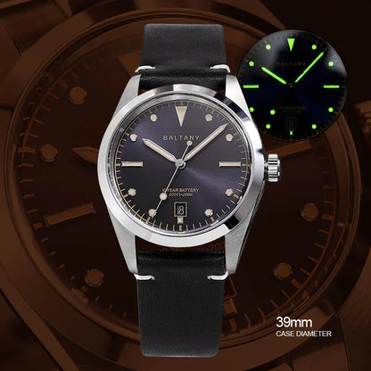 Baltany S4041 Vintage Tribute Quartz Wristwatches Enamel Dial Sapphire Crystal 20ATM Stainless Steel Bracelet Diving watches