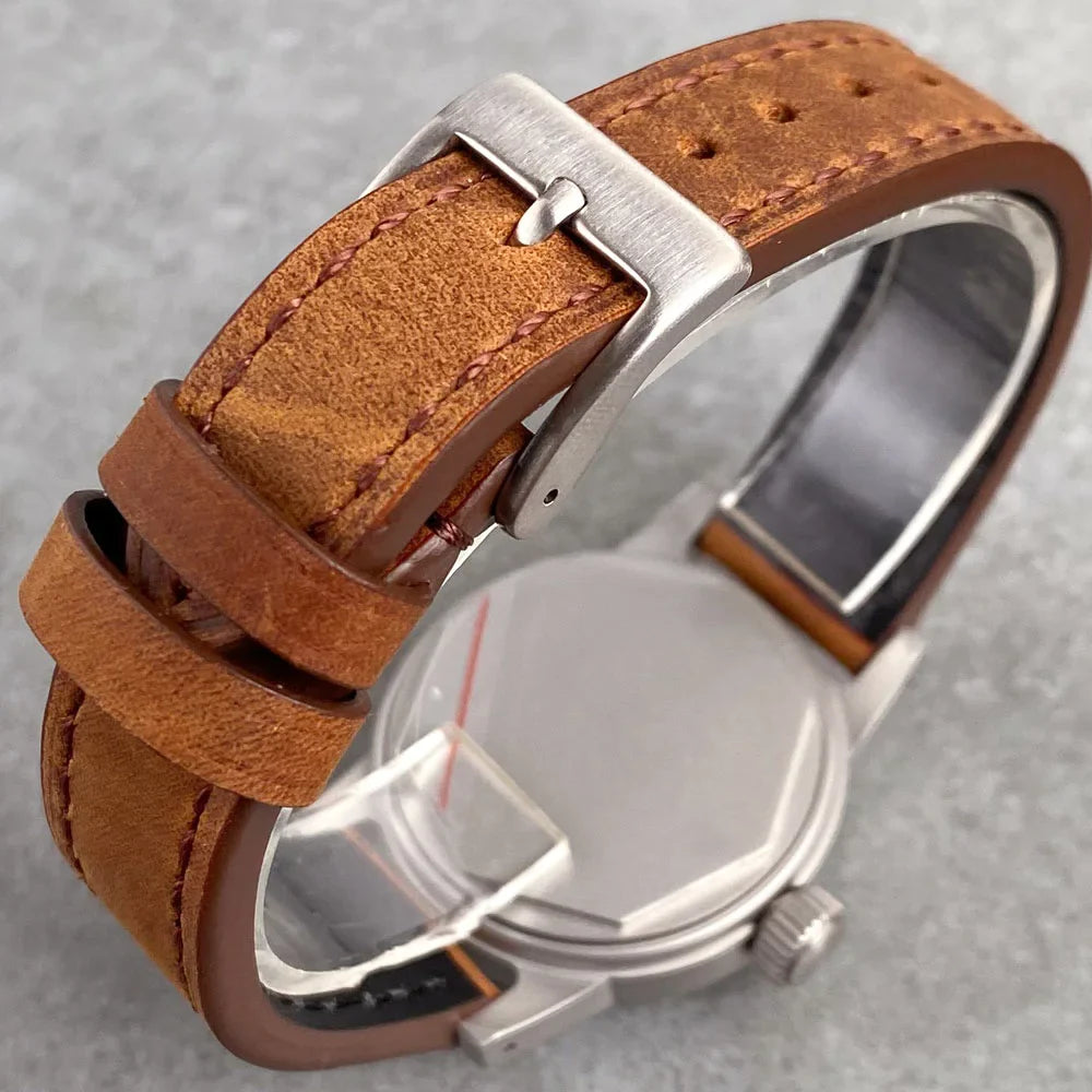 Tandorio TD135 Pilot 36mm PT5000 NH35 Brushed Case Domed Sapphire