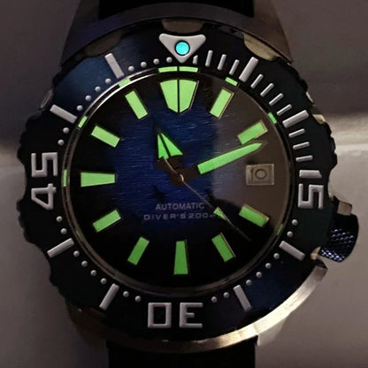 Tandorio Monster 42mm 20ATM  NH36A Diving Automatic Sapphire TD261